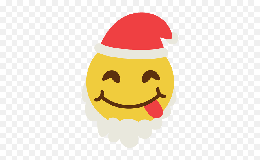 Tongue Santa Claus Emoticon 3 - Smiley Elf Emoji,>:3 Emoticon