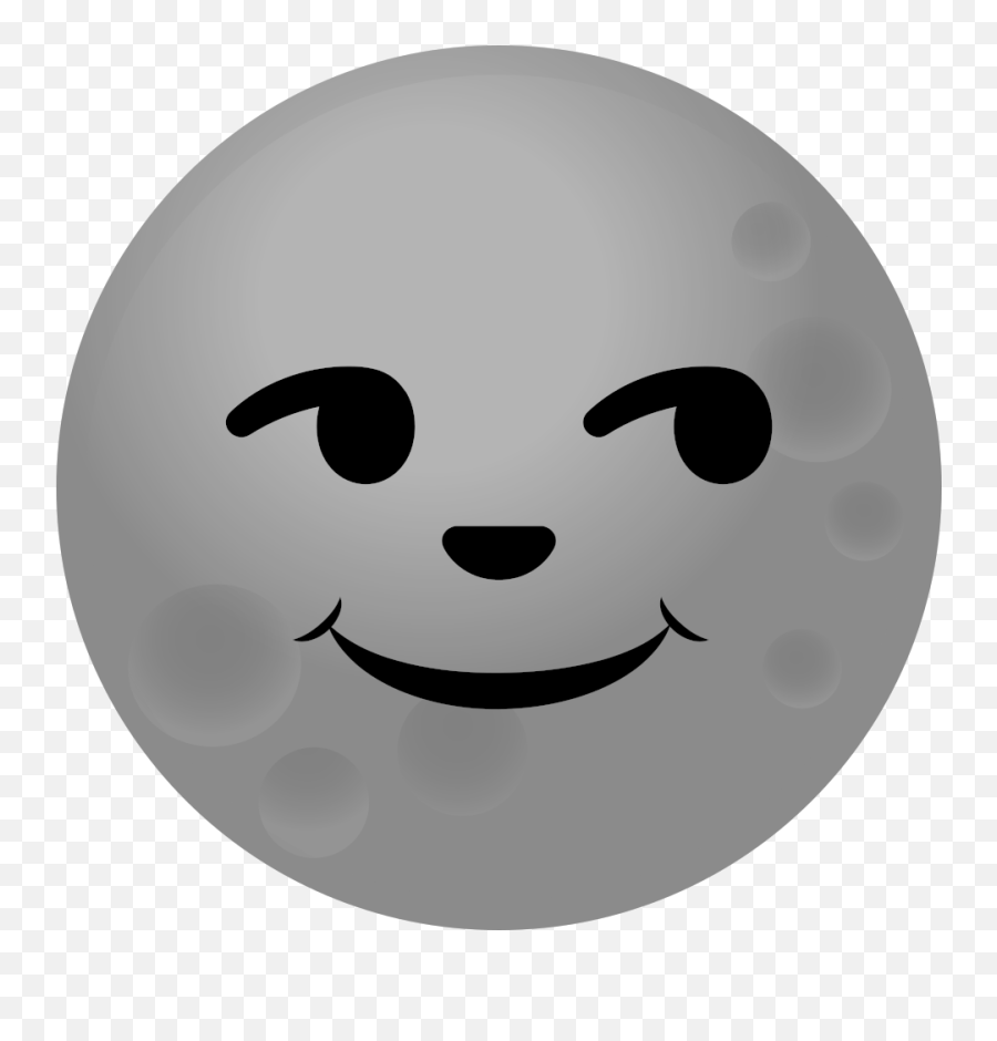 New Moon Face Emoji - Moon Face Emoji,Transparent Moon Emoji