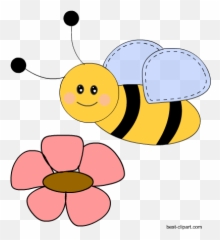 Free Honey Bee And Beehive Clip Ar - Bee And Flower Clipart Emoji,Honey Bee Emoji