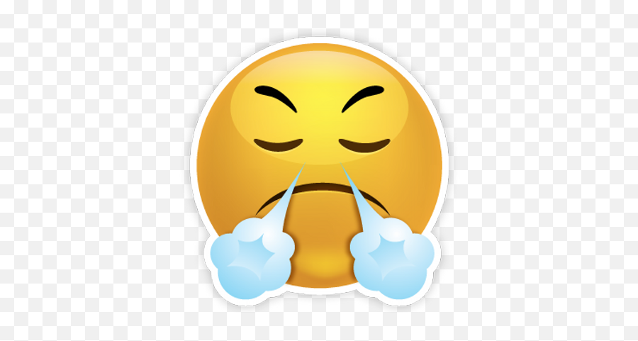 Download - Angry Frustrated Clip Art Emoji,Emoticon Raiva