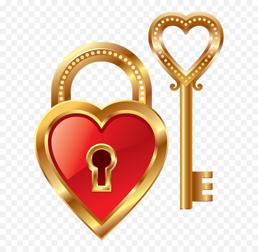 Key Clipart Padlock Key Key Padlock - Heart Lock Png Emoji,Lock Key Emoji Transparent