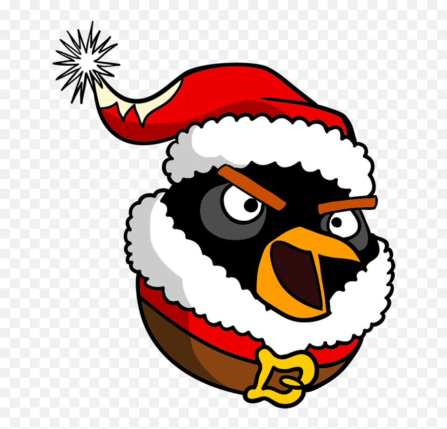How To Draw Santa Step By Step Cartoon - Howto Techno Santa Angry Birds Emoji,Simple Step By Step Drawing Emojis