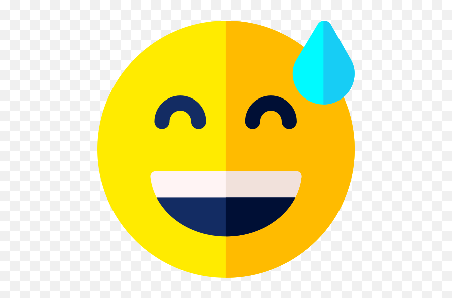 Sweat - Free Smileys Icons Wide Grin Emoji,Skype Emoticon Drool