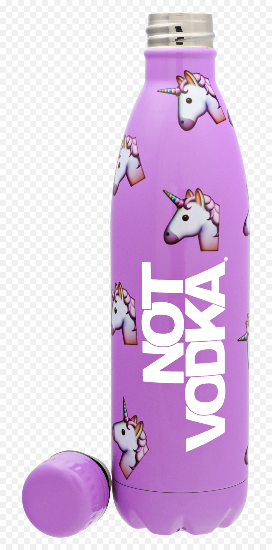 Not Vodka - Bullet Bottle Unicorn Emoji 25 Oz Notvodka Emoji,Emoji Bras