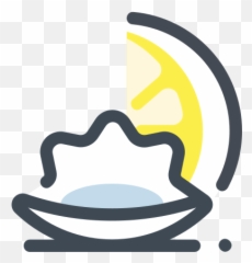Oysters With Lemon Icon U2013 Free Download Png And Vector - Seafood Oyster Icon Emoji,Lemon Emoji Face Png