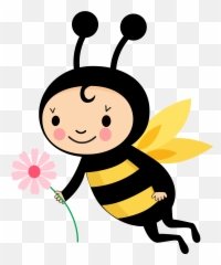 Abelhinha Voaando Flor Elemento - Abelhinha Png Emoji,Apliques De Emotions Em Eva
