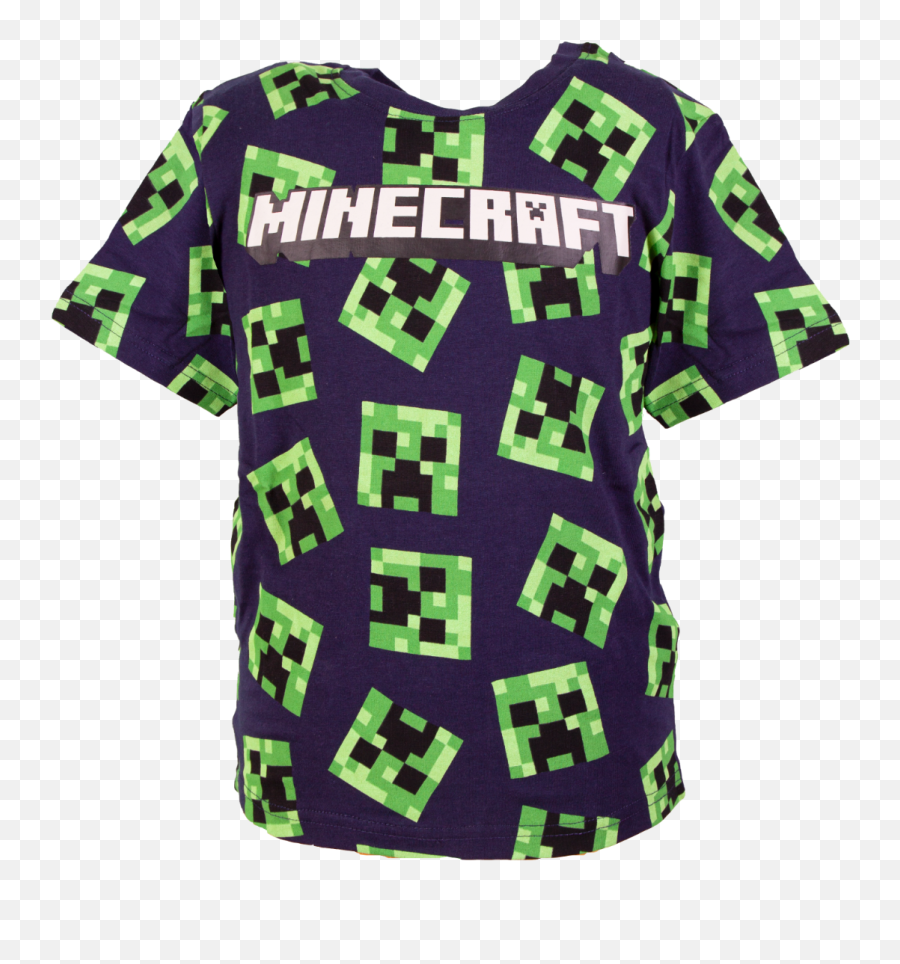 Minecraft T - Paita Creepers Suositut Minecraft Vaatteet Short Sleeve Emoji,Creeper Emoji