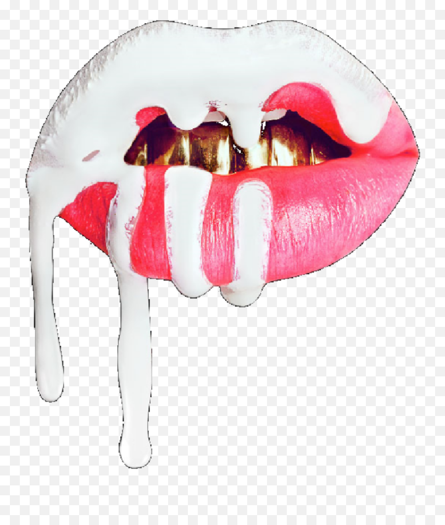 Lips Labios Boca Lipstick Sticker By Yamiled Pedroza - Logo Kylie Cosmetics Png Emoji,Melting Emoji