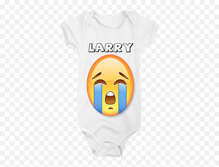 Download Crying Emoji Customised Baby Grow - Face With Tears Short Sleeve,Crying Emoji