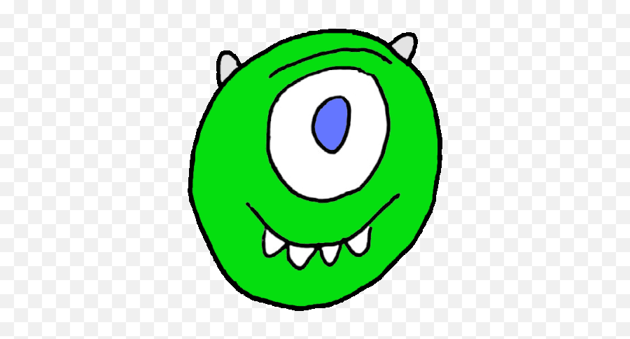 Tegan Teganiversen Gif - Wide Grin Emoji,Mike Wazowski Kawaii Emoticon