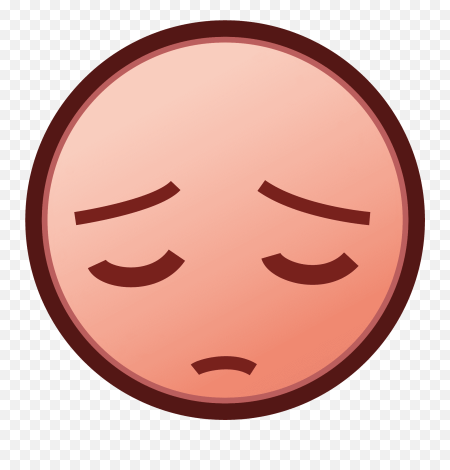 Pensive Face Emoji Clipart - Saint Louis Art Museum,Pensive Face Emoji