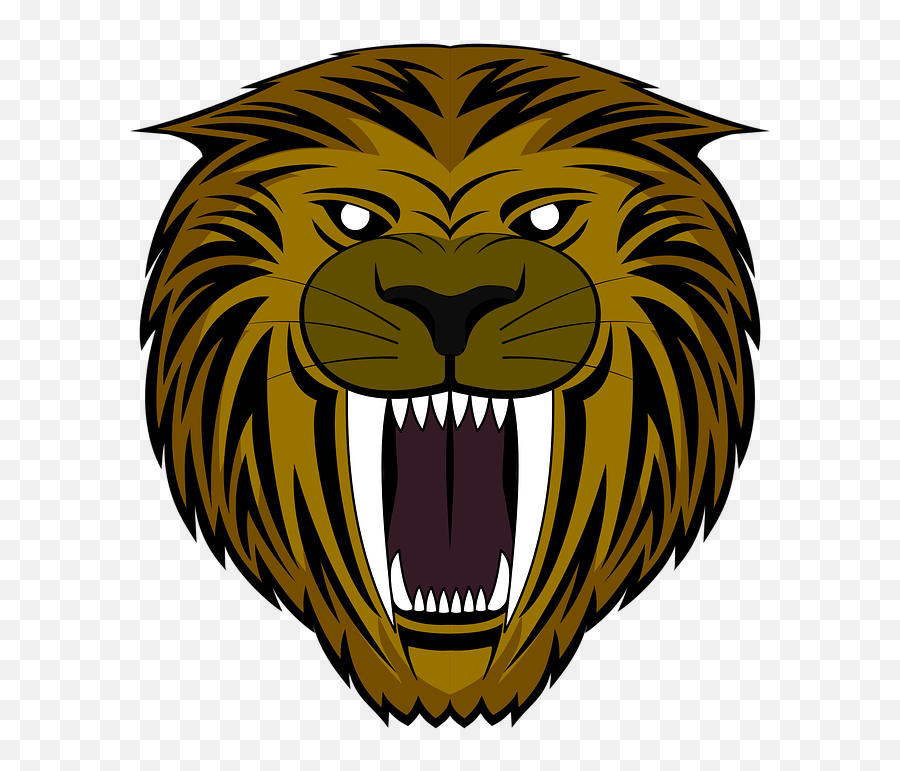 Growling Lion Face Clipart - Big Emoji,Lion Face Emoji