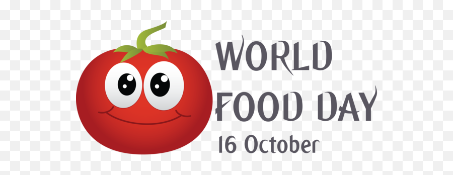 World Food Day Natural Foods Logo Tomato For Food Day For - Happy Emoji,Food Emoticon Font