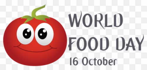 World Food Day Natural Foods Logo Tomato For Food Day For - Happy Emoji,Food Emoticon Font