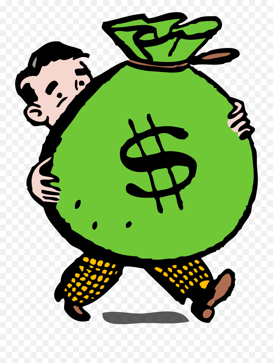 Money Bag Clipart - Mr Money Bags Emoji,Money Bag Emojis Images Black And White