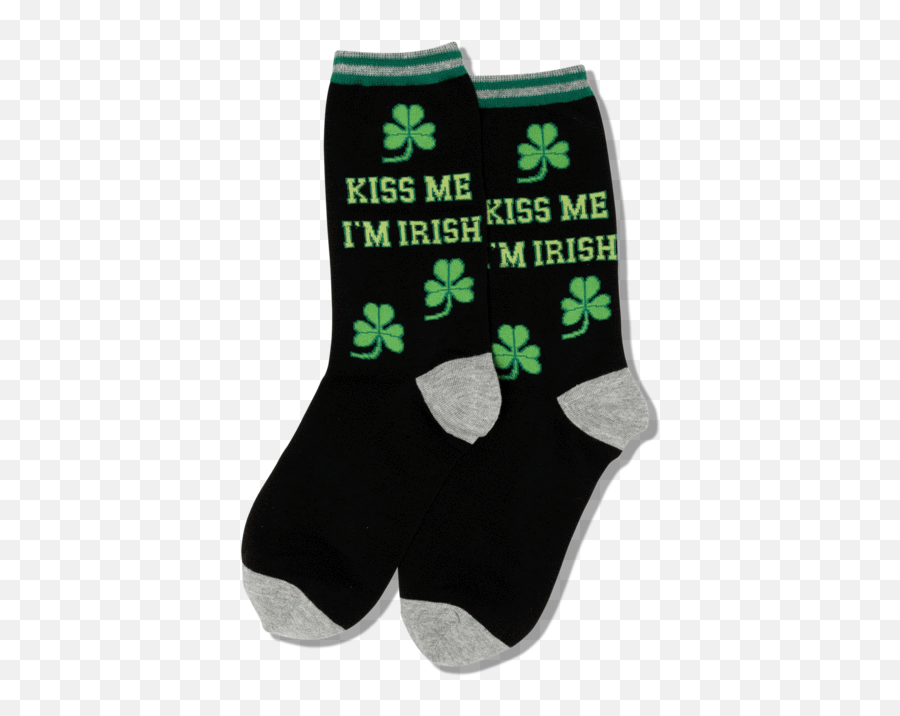 Womenu0027s Kiss Me Iu0027m Irish Socks U2013 Hotsox Emoji,Female Sends Heart Emojis And Kiss Lips
