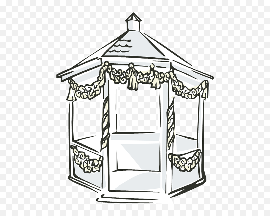 House Clipart Wedding House Wedding - Wedding Gazebo Clip Art Emoji,Emoji House Bride