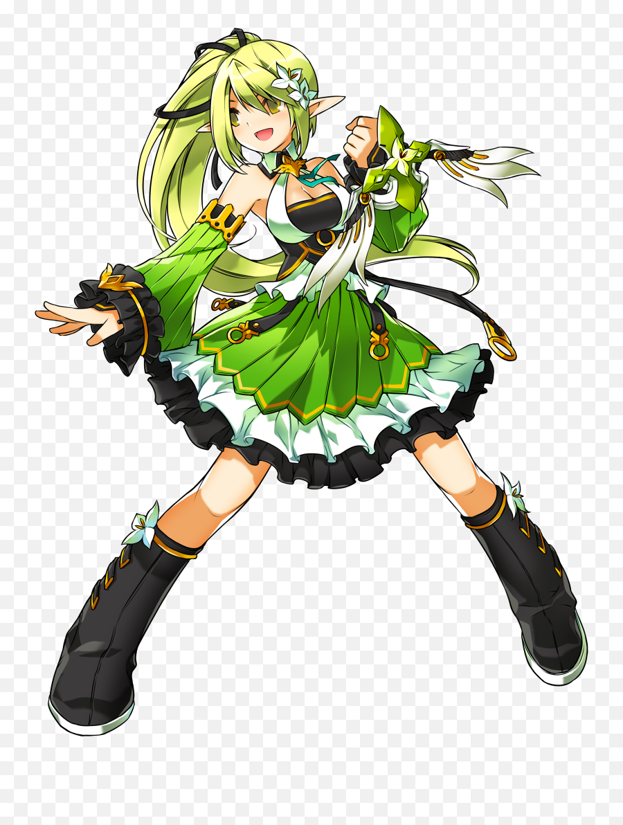 El - Elsword Rena Wind Sneaker Emoji,Erbluhen Emotion