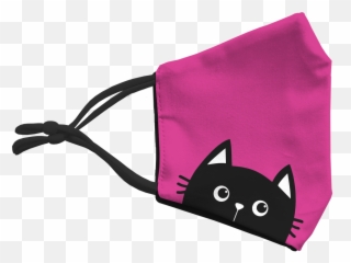 Mascarilla Higiénica - Kitty Emoji,Emoticon La Manito En La Barbilla