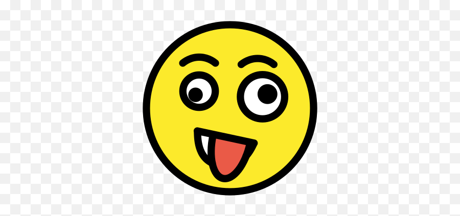 Zany Face Emoji,Crazy Emoji Face