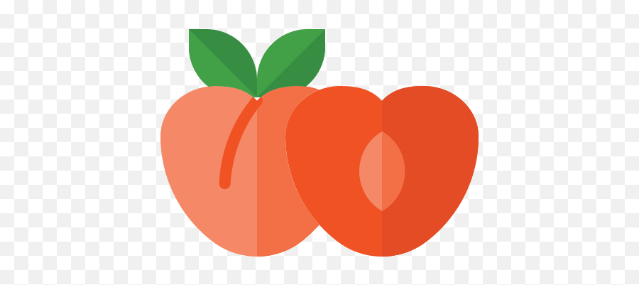 Food Fruit Vegetable Vegetarian Organic Peach Free Icon Emoji,Peach Emojio