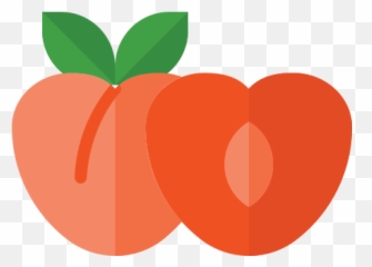 Food Fruit Vegetable Vegetarian Organic Peach Free Icon Emoji,Peach Emojio