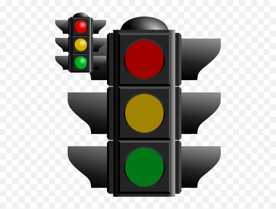 Clip Art Red Traffic Light - Road Safety Traffic Light Emoji,Stoplight Emoji