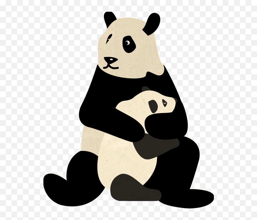 Panda Clipart Endangered Animal Panda - Giant Panda Emoji,Wwf Endangered Emoji