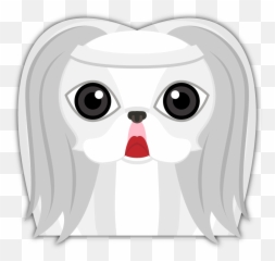 Japanese Chin Emoji Stickers Are You A - Fictional Character,Dog Emoji Drawing