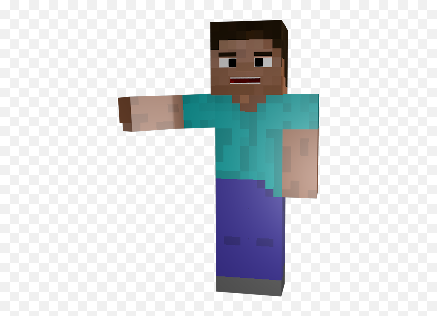 Steve Holding Out Made - Minecraft Free Transparent Minecraft Steve Transparent Background Emoji,Minecraft Emoji Heads