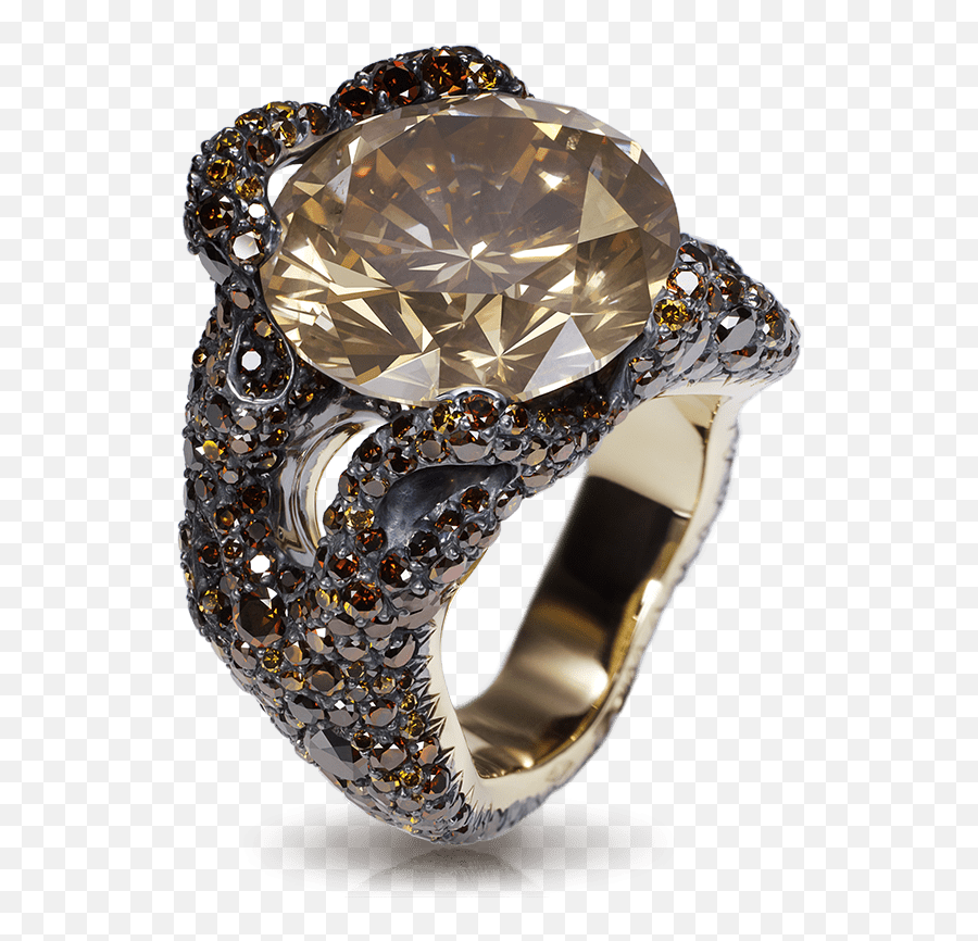 Frédéric Zaavy Tree Root Yellow Gold - Tree Root Ring Emoji,Faberge Emotion Rings Price