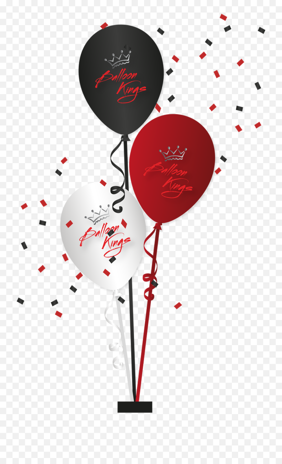 Centerpiece Of 3 Balloons - Balloon Emoji,3 Red Balloons Emoji