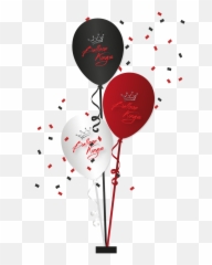 Centerpiece Of 3 Balloons - Balloon Emoji,3 Red Balloons Emoji