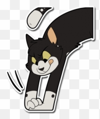 Kuroshi Catte - Fictional Character Emoji,Tuxedo Cat Emoticon