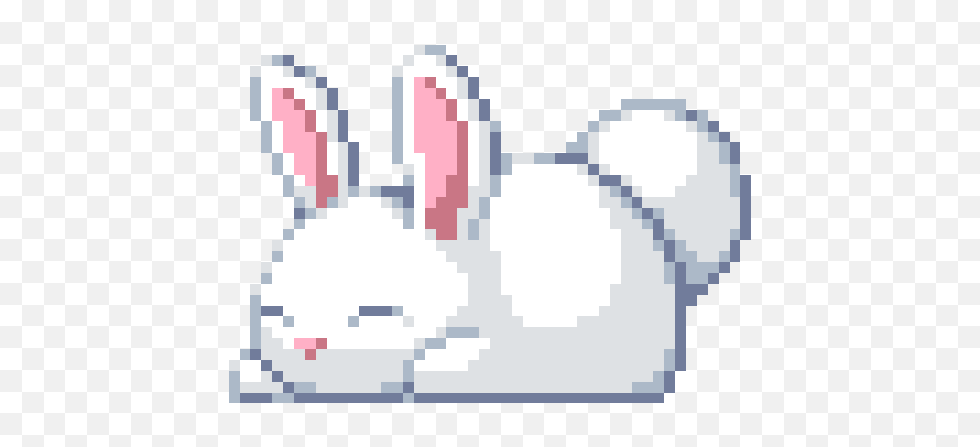 Kawaii Pixel Emotes - Pixel Art Bunny Emoji,Kawaii Bunny Pixel Emoticons