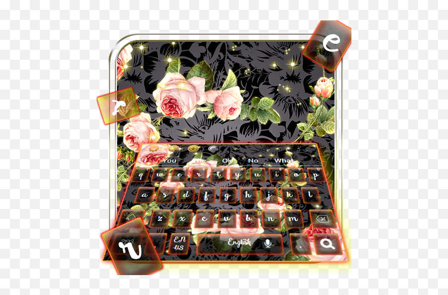 Gold Pink Rose Keyboard Theme - Technology Applications Emoji,Updated Emoji Keyboard Samaung Galaxy S44