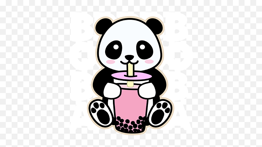 Kawaii Boba Tea Cute Anime Panda Kawaii Drink Dark Throw - Kawaii Boba Tea Emoji,Kawaii Throwing Emoticon