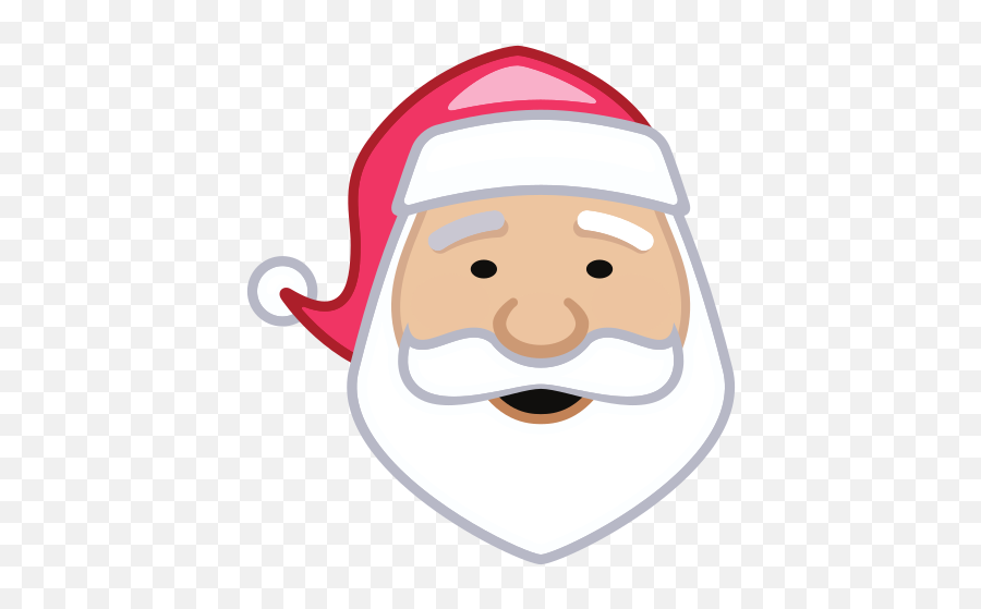 Santa Claus Free Icon Of Christmas Vector - Santa Claus Emoji,Candy Cane Emoticon Whatsapp