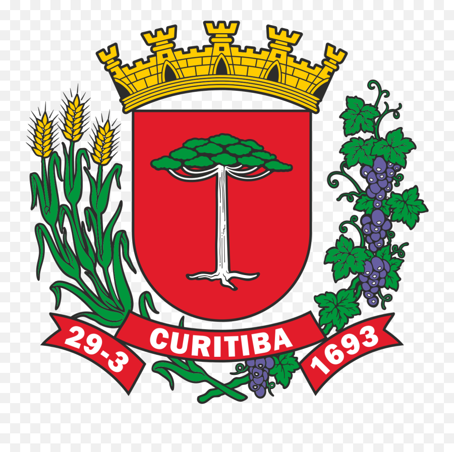 Brasão De Curitiba - Brasão Prefeitura De Curitiba Emoji,Emoticons De Bandeiras De Paises