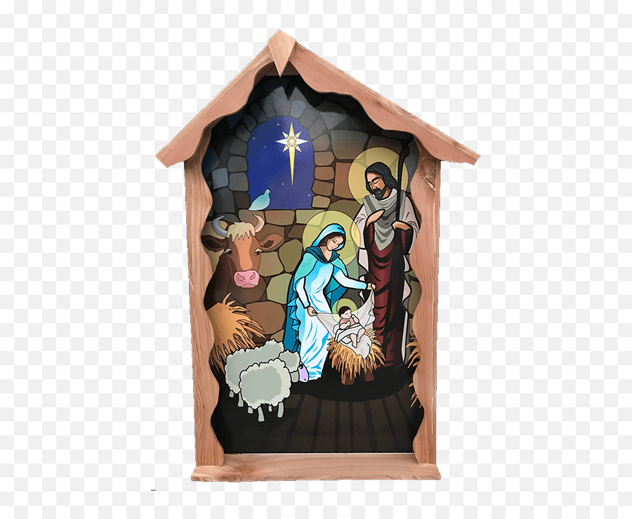 The 2018 Denver Catholic Christmas Gift - Nativity Scene Emoji,Drawings Of The Pope Emojis