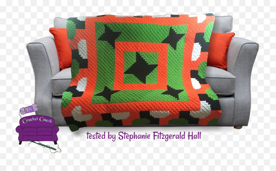 The Crochet Couch Emoji,Crochet Written Pattern C2c Emoji Shawl