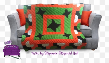 The Crochet Couch Emoji,Crochet Written Pattern C2c Emoji Shawl