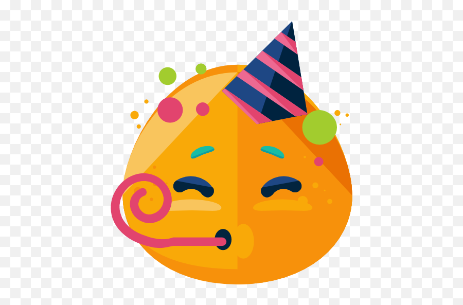 Party - Smiley Face Party Emoji,Party Emoticons Free