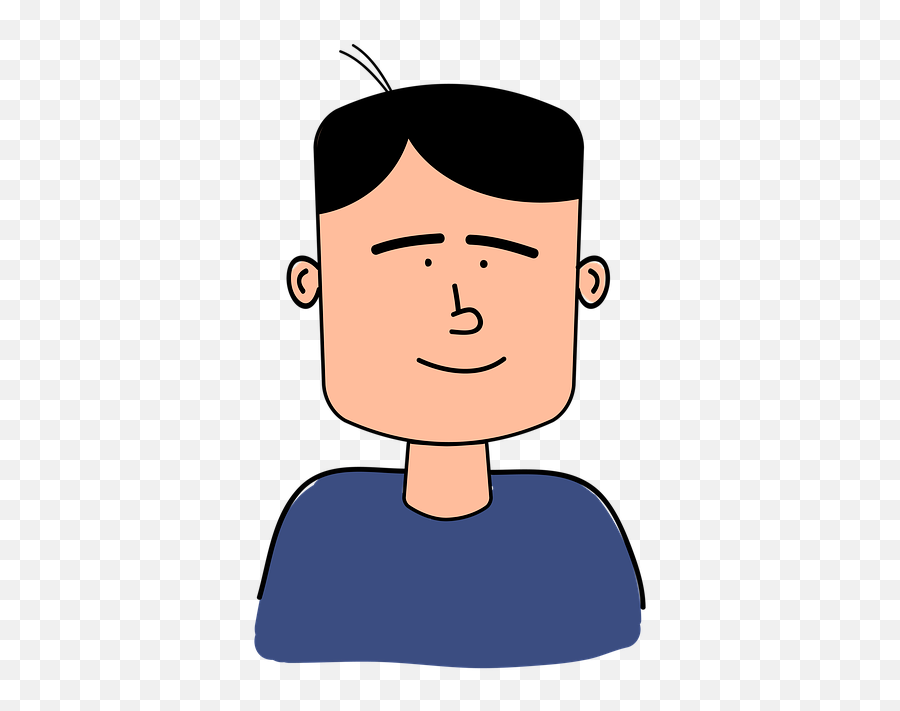 Male Human Face Adult Cartoon - Human Head Cartoon Neck Emoji,Human Emotion Cartoon Faces
