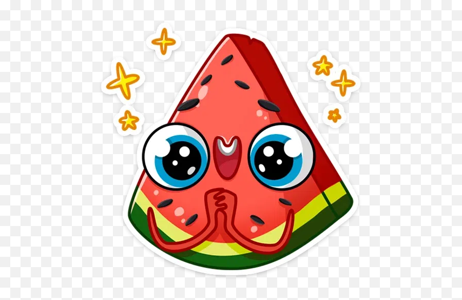 Watermelon Sticker Pack - Stickers Cloud Happy Emoji,Emojis Watermelon Drawings