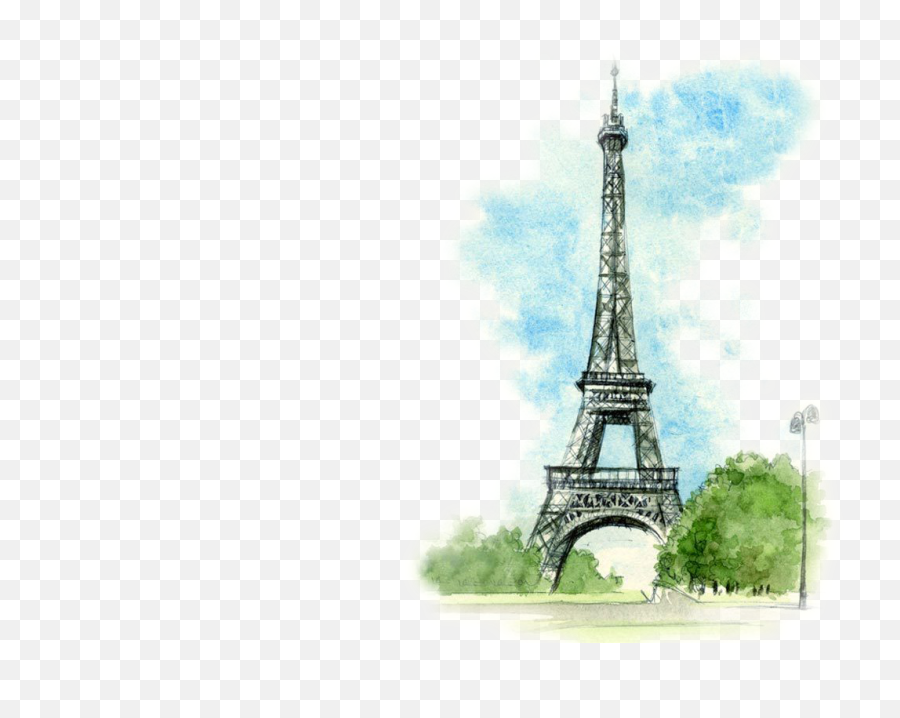Torre Eiffel Dibujo Png - Eiffel Tower Cartoon Emoji,Eiffel Tower Emoji Iphone