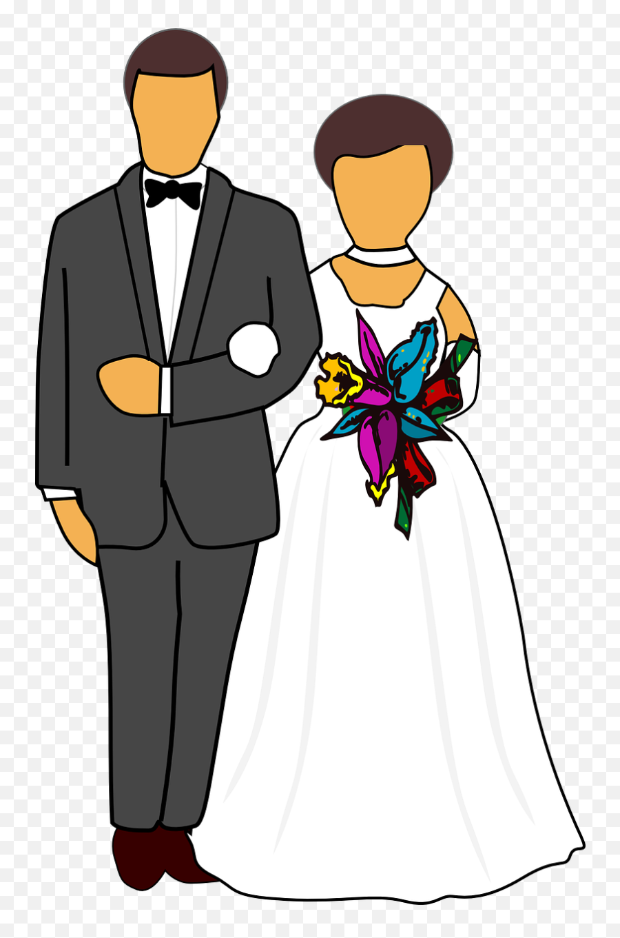 Wedding Wedding Couple Bride Broom - Bride And Groom Clipart Emoji,Emoji House Bride