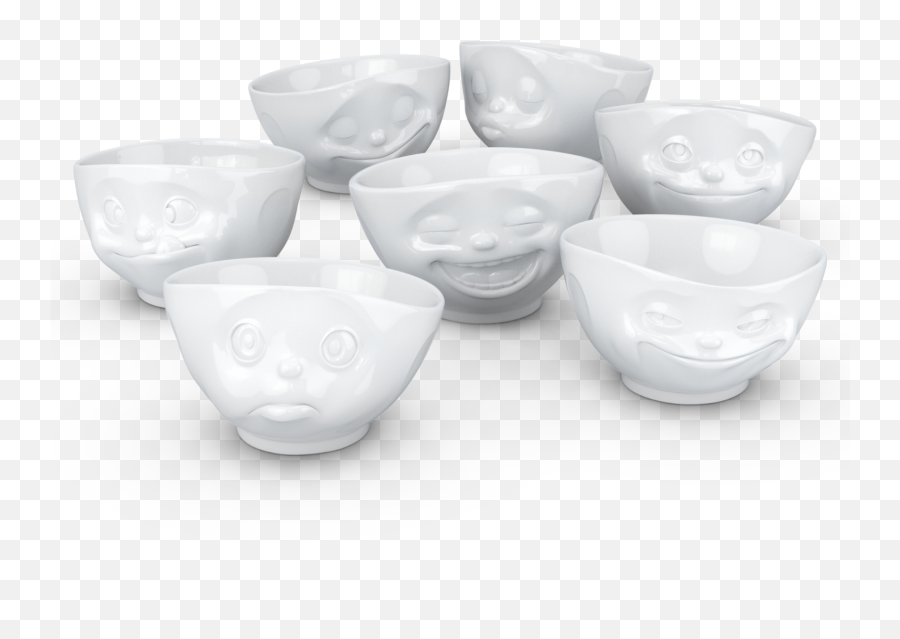 Bowls 7 - Piece Set White 500 Ml 58products Emoji,Emojis For Lightbox