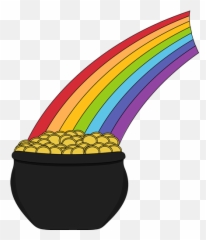 Free Rainbow And Pot Of Gold Clipart Download Free Rainbow Emoji,Smoking Pot Emoticon Gif