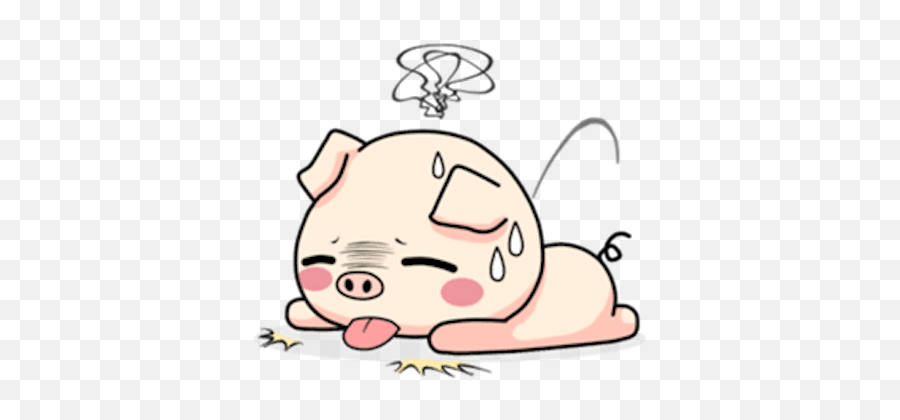 Pig And Cat Lovely Friend By Pham Binh Emoji,Giht Emoticon